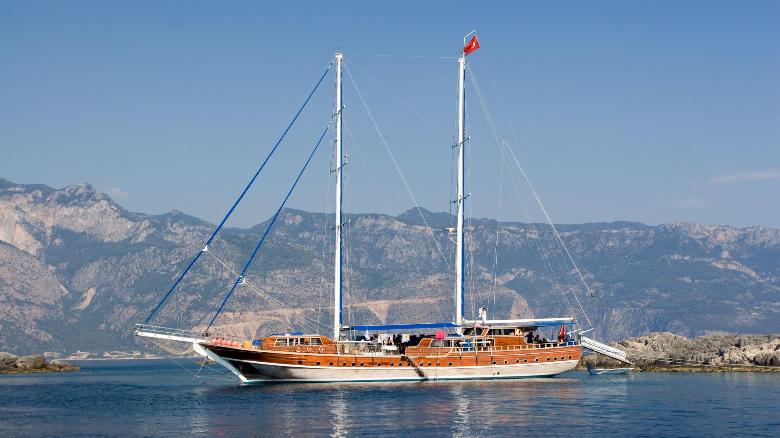 Yacht an der türkischen Riviera